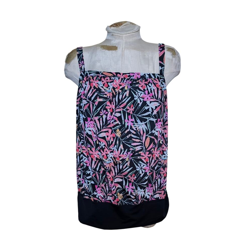NEW Swimsuits for all Women's‎ Swimwear Floral Tankini Top Size 16